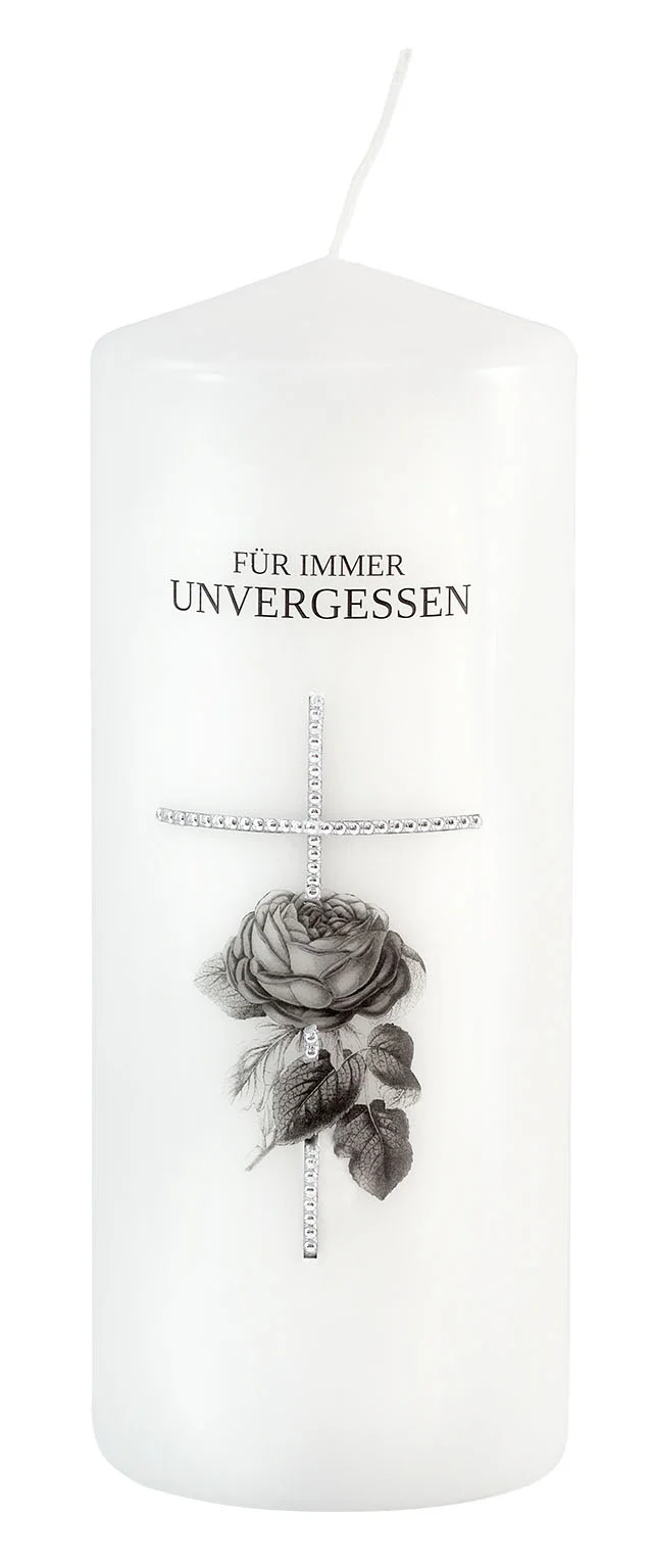 Trauerkerze – „Für immer unvergessen“ – Ein Licht der Liebe und Erinnerung