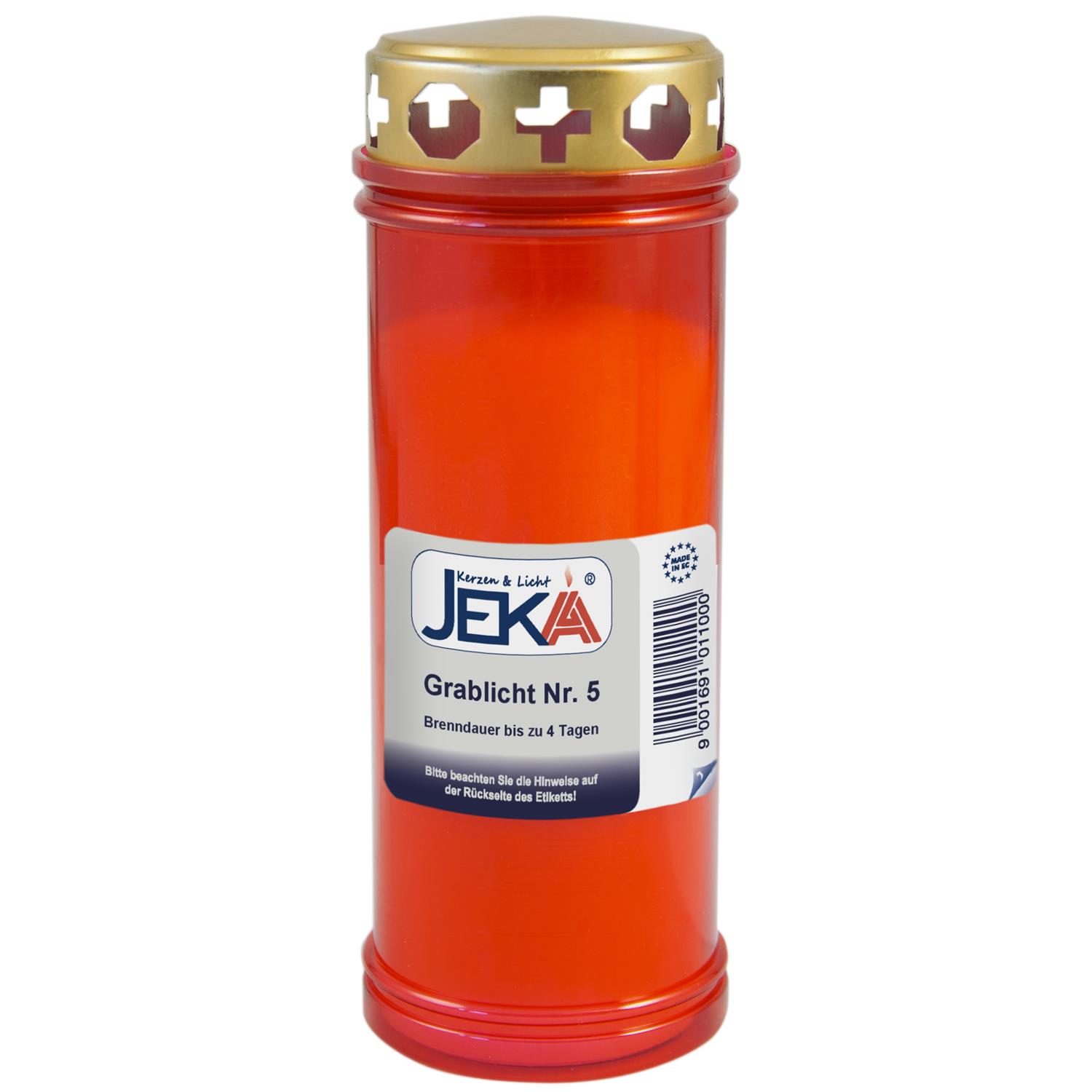 🕯️ Grabkerze Prisma 010 – XL-Gießlicht in Weiß mit bis zu 14 Tagen Brenndauer