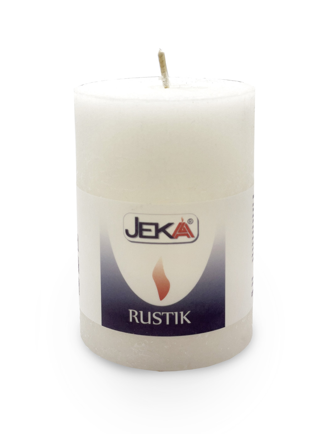 Stumpen 70/100 "Rustik" weiss