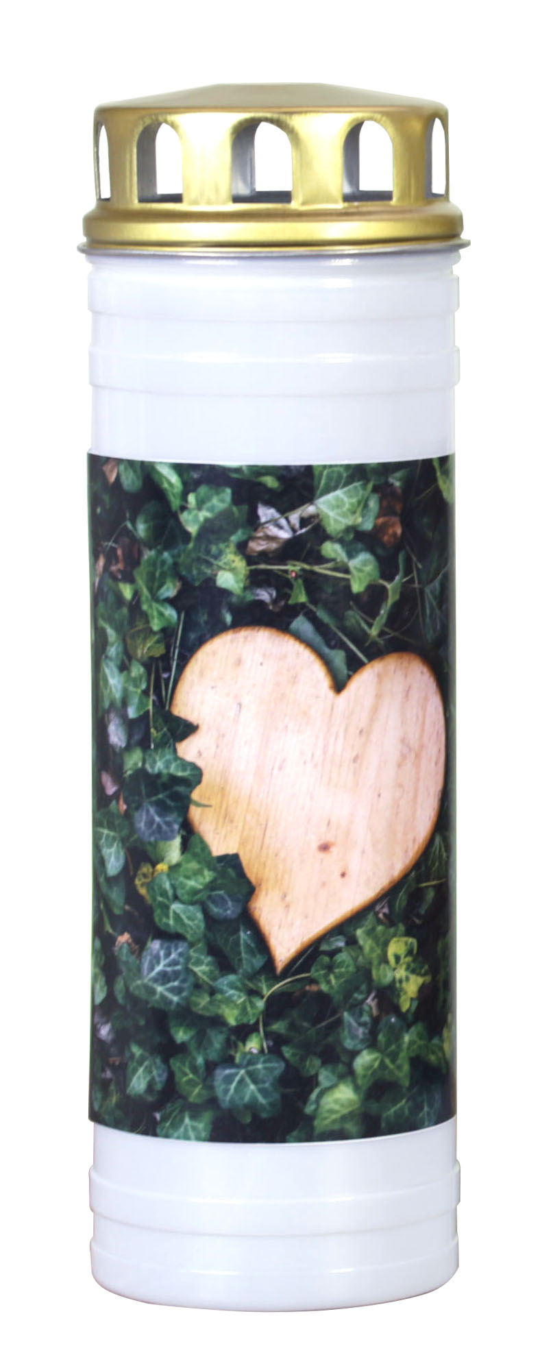 Recycling Ewiglicht Motiv "Efeu/Herz" Recycling Ewiglicht Motiv "Efeu/Herz"