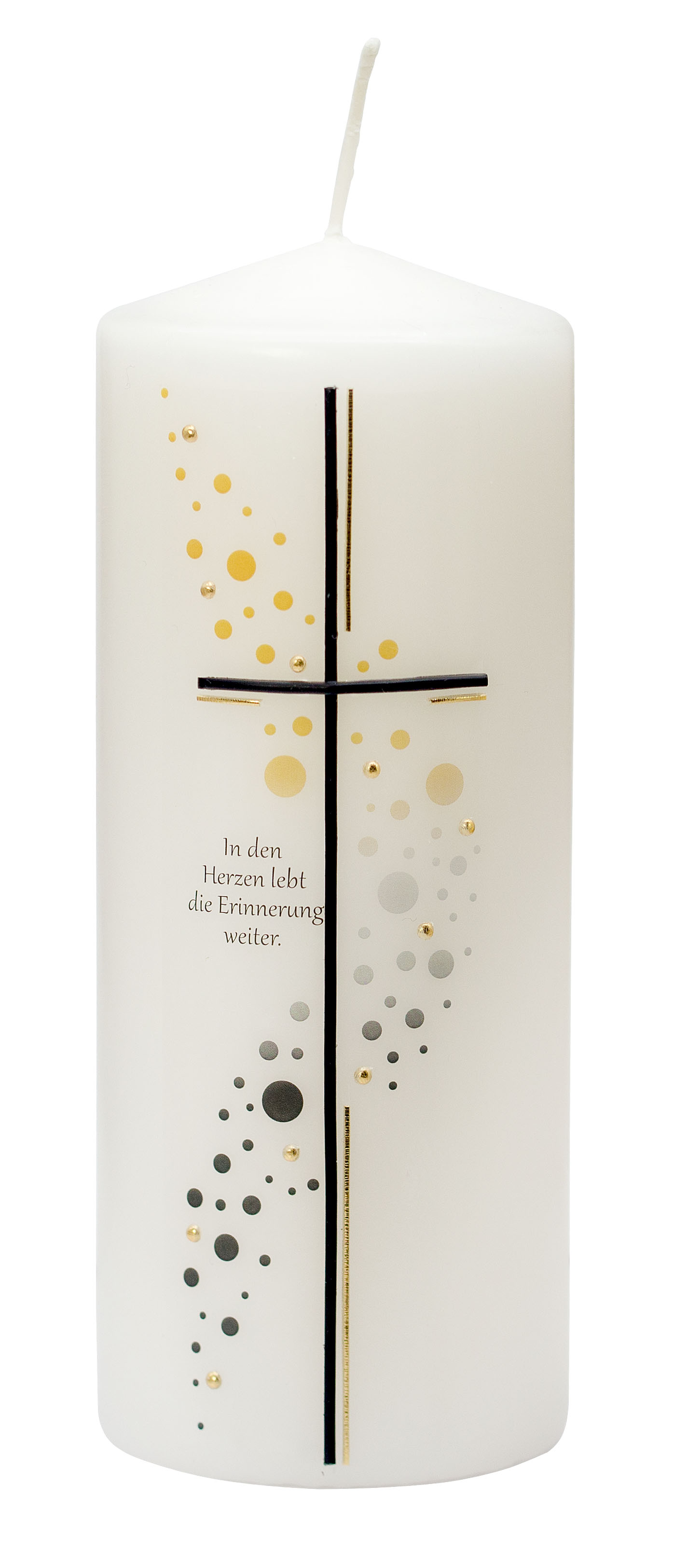 Trauerkerze – „In den Herzen lebt die Erinnerung weiter“ – Für stille Gedenkmomente zu Hause Trauerkerze – „In den Herzen lebt die Erinnerung weiter“ – Für stille Gedenkmomente zu Hause