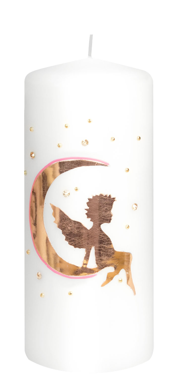 Sternenkind-Trauerkerze – Rosa mit Gold – Ein Licht für kleine Engel Sternenkind-Trauerkerze – Rosa mit Gold – Ein Licht für kleine Engel