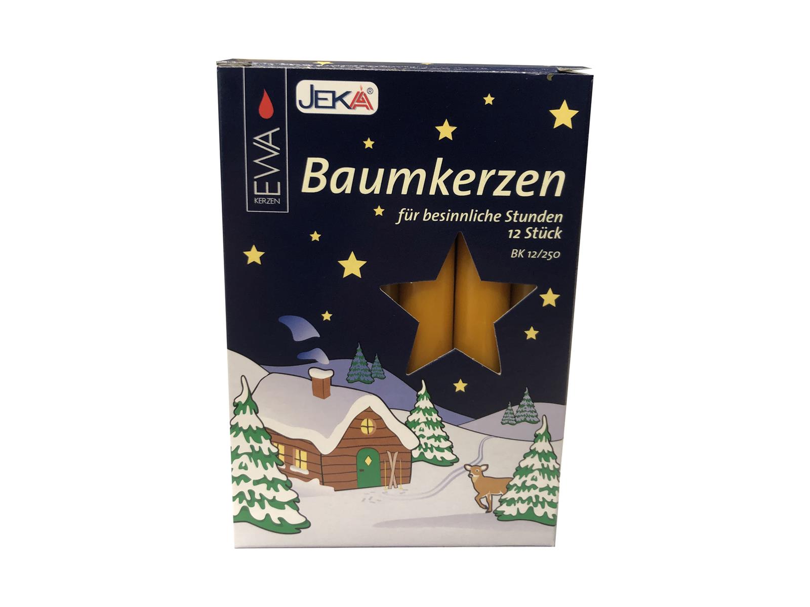 JEKA Baumkerzen 12/250 Natur Kerzen für den Weihnachtsbaum JEKA Baumkerzen 12/250 Natur Kerzen für den Weihnachtsbaum