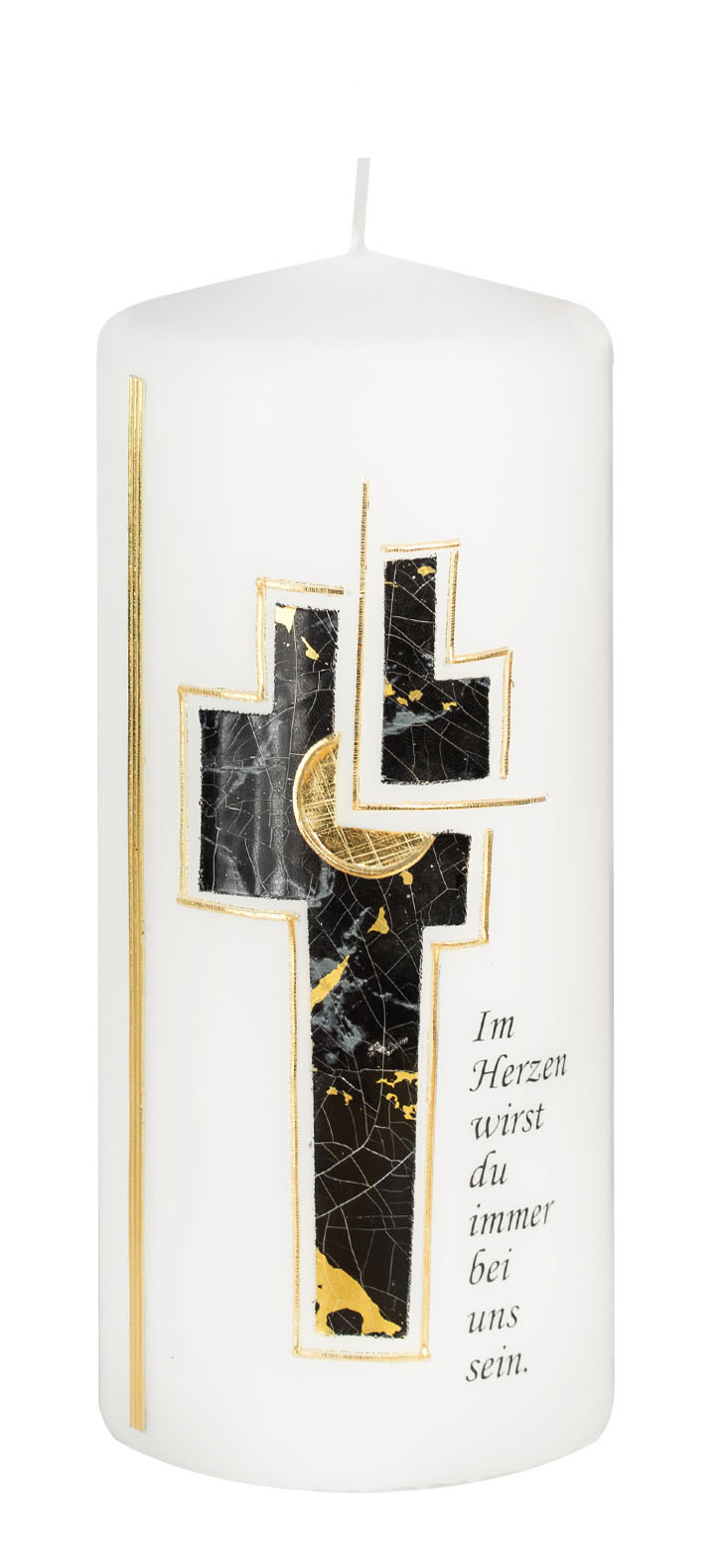 Trauerkerze – „Im Herzen wirst du immer bei uns sein“ – Ein stilles Licht für bleibende Nähe Trauerkerze – „Im Herzen wirst du immer bei uns sein“ – Ein stilles Licht für bleibende Nähe