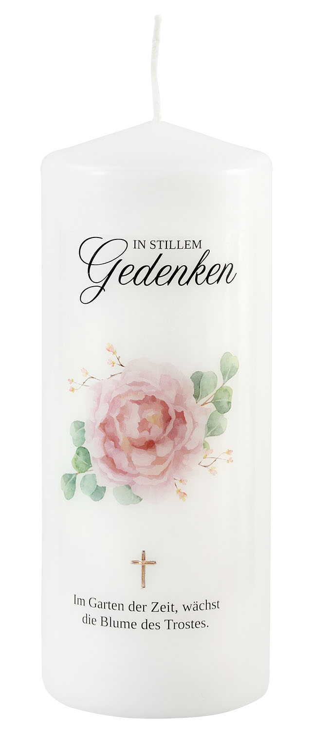 Trauerkerze – „In stillem Gedenken“ – Ein Licht der Erinnerung und des Trostes