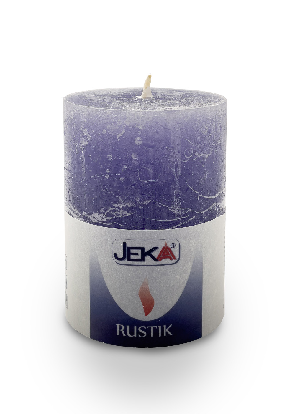 Stumpenkerze 70/100 "Rustik" flieder