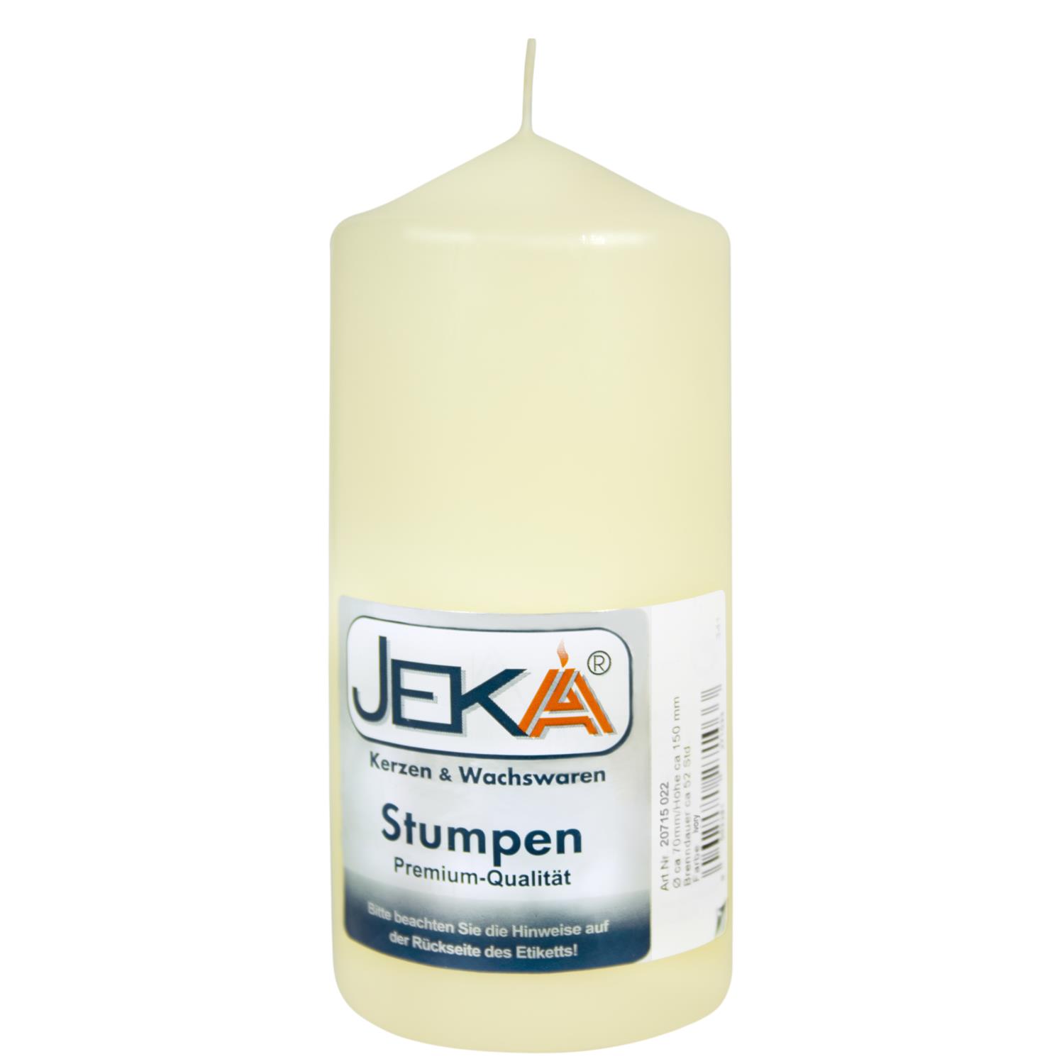 Stumpenkerze 70/100 mm, ivory Stumpenkerze 70/100 mm, ivory