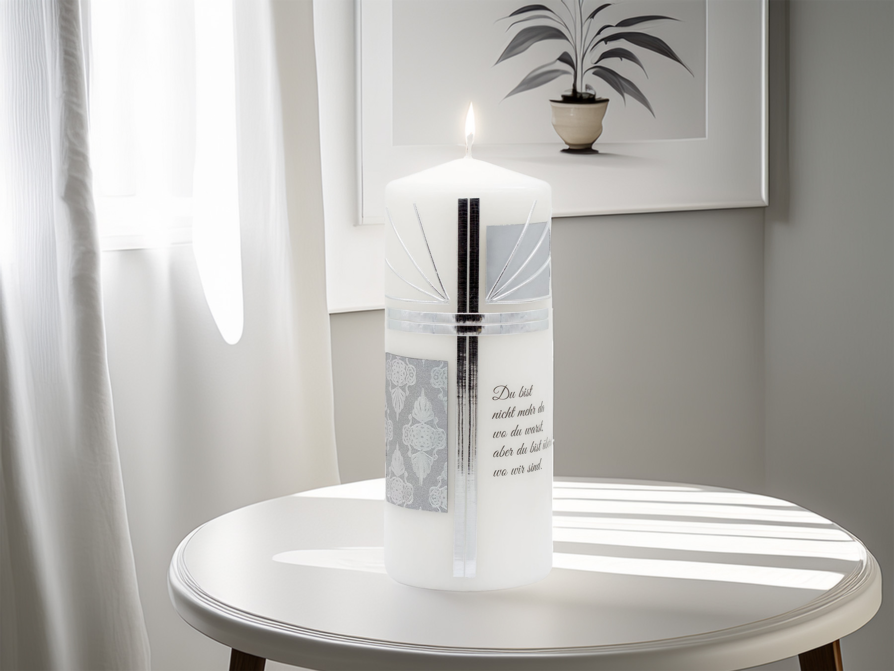 Trauerkerze – „Du bist nicht mehr da, wo du warst…“ – Ein Licht für bleibende Nähe Trauerkerze – „Du bist nicht mehr da, wo du warst…“ – Ein Licht für bleibende Nähe