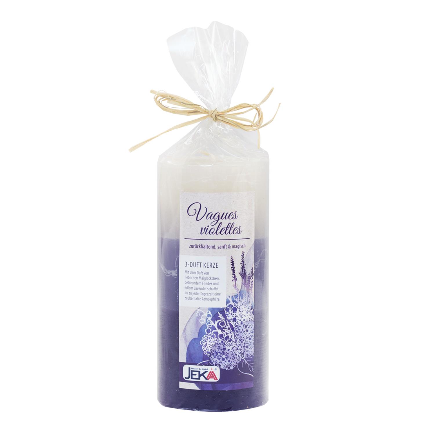 Stumpenkerze 70/150 - Duftkerze - 3-Duft RUSTIK "Maiglöckchen / Flieder / Lavendel" Stumpenkerze 70/150 - Duftkerze - 3-Duft RUSTIK "Maiglöckchen / Flieder / Lavendel"