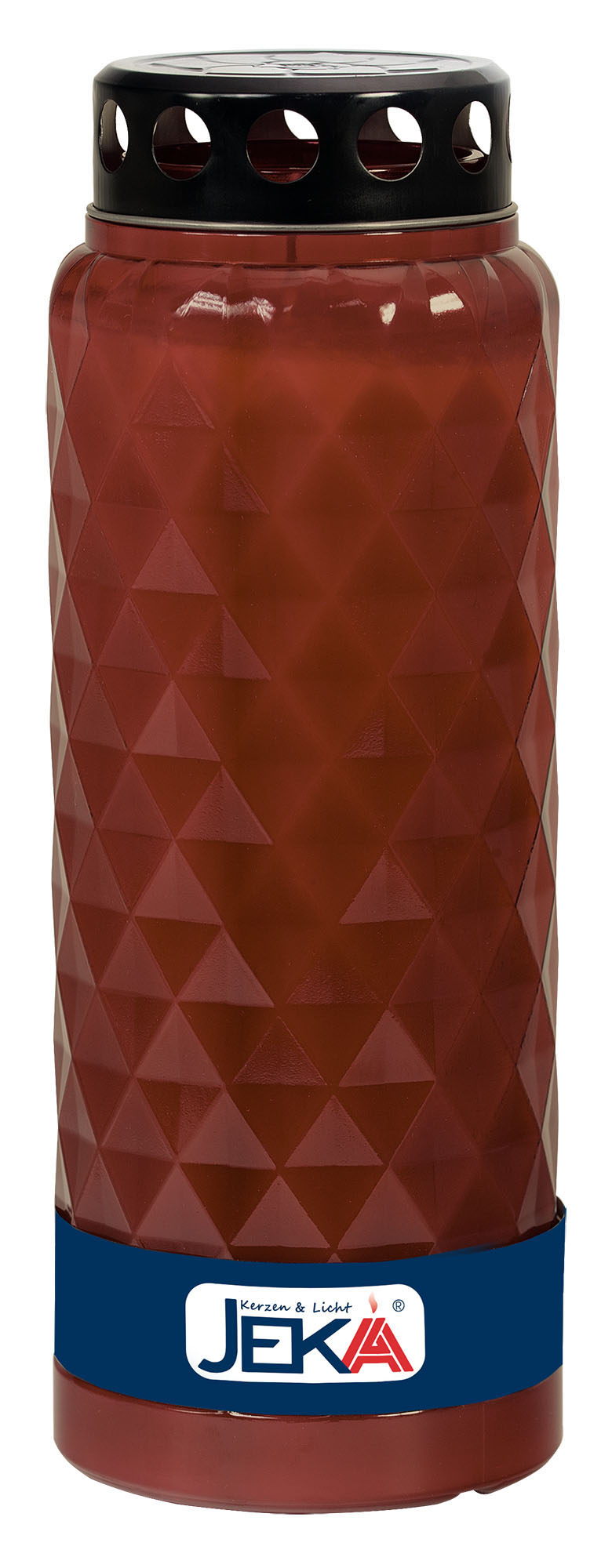 Grabkerze Prisma braun– XL- bis zu 14 Tagen Brenndauer