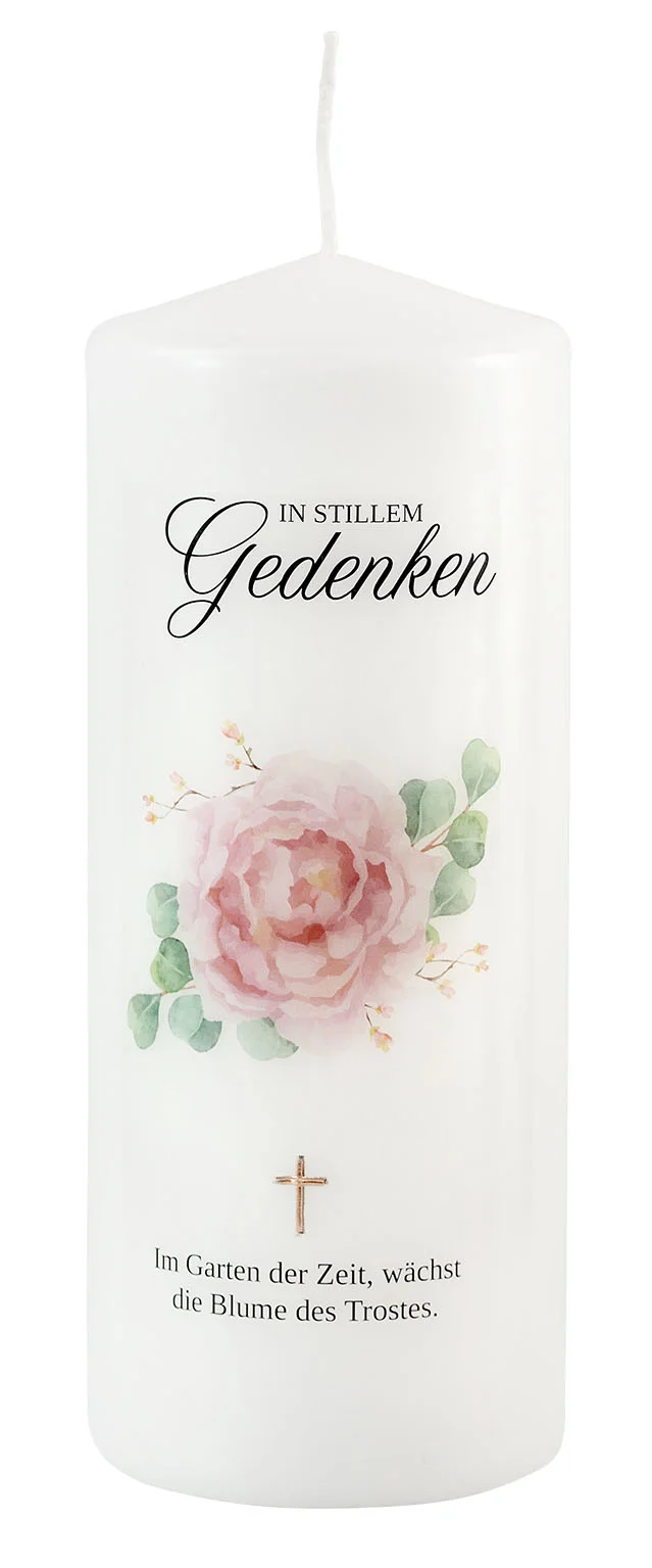 Trauerkerze – „In stillem Gedenken“ – Ein Licht der Erinnerung und des Trostes