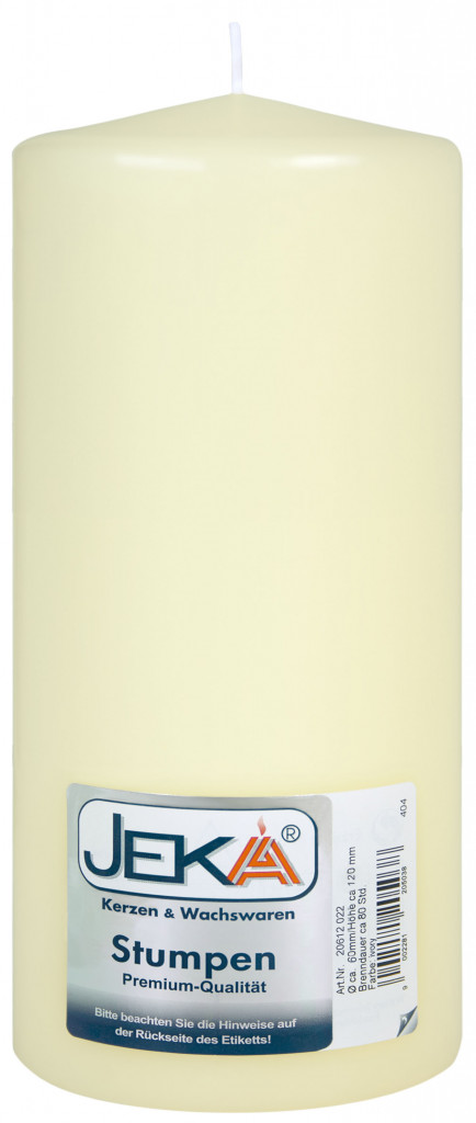 Stumpenkerze 60/120, ivory