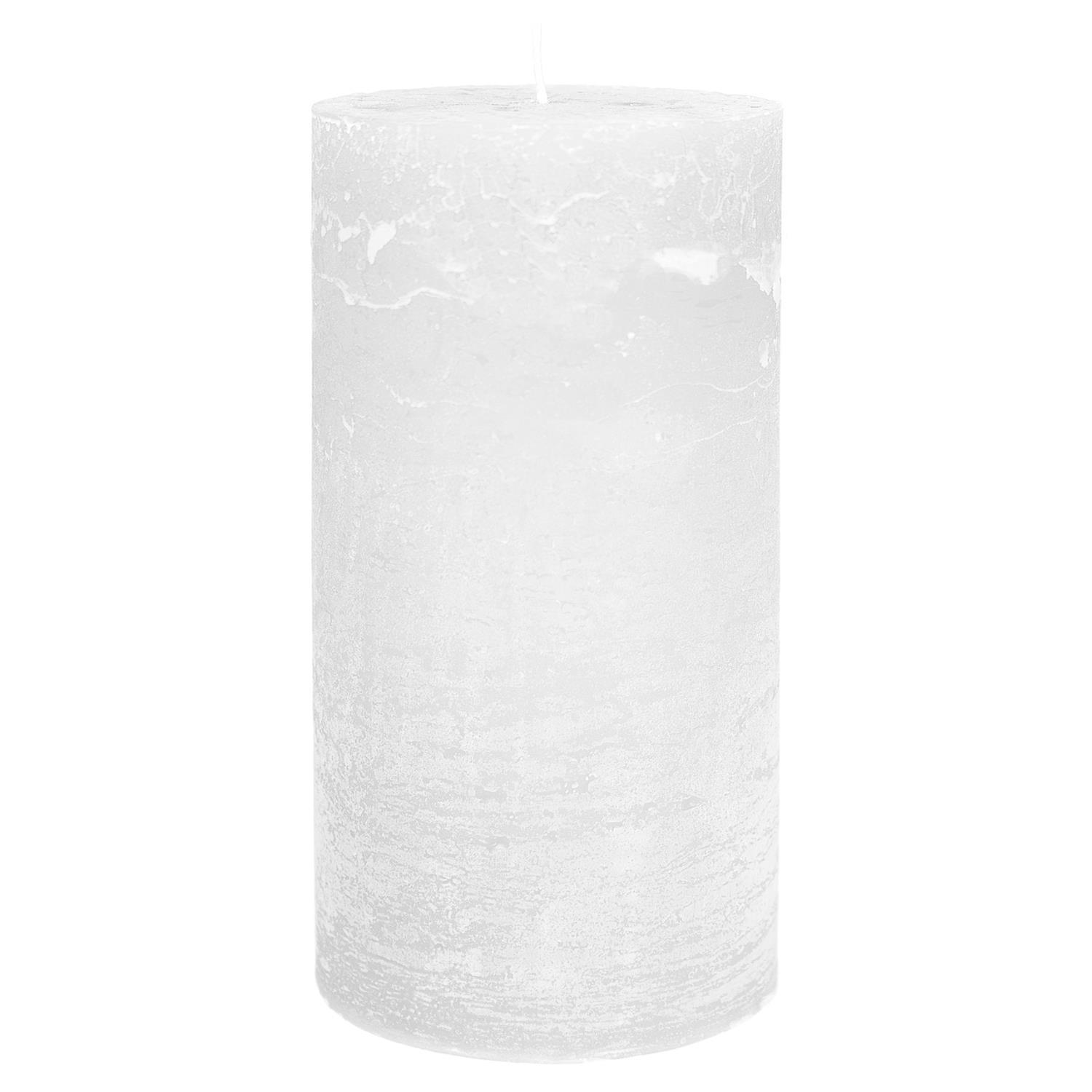 Stumpen 70/150 "Rustik" weiss