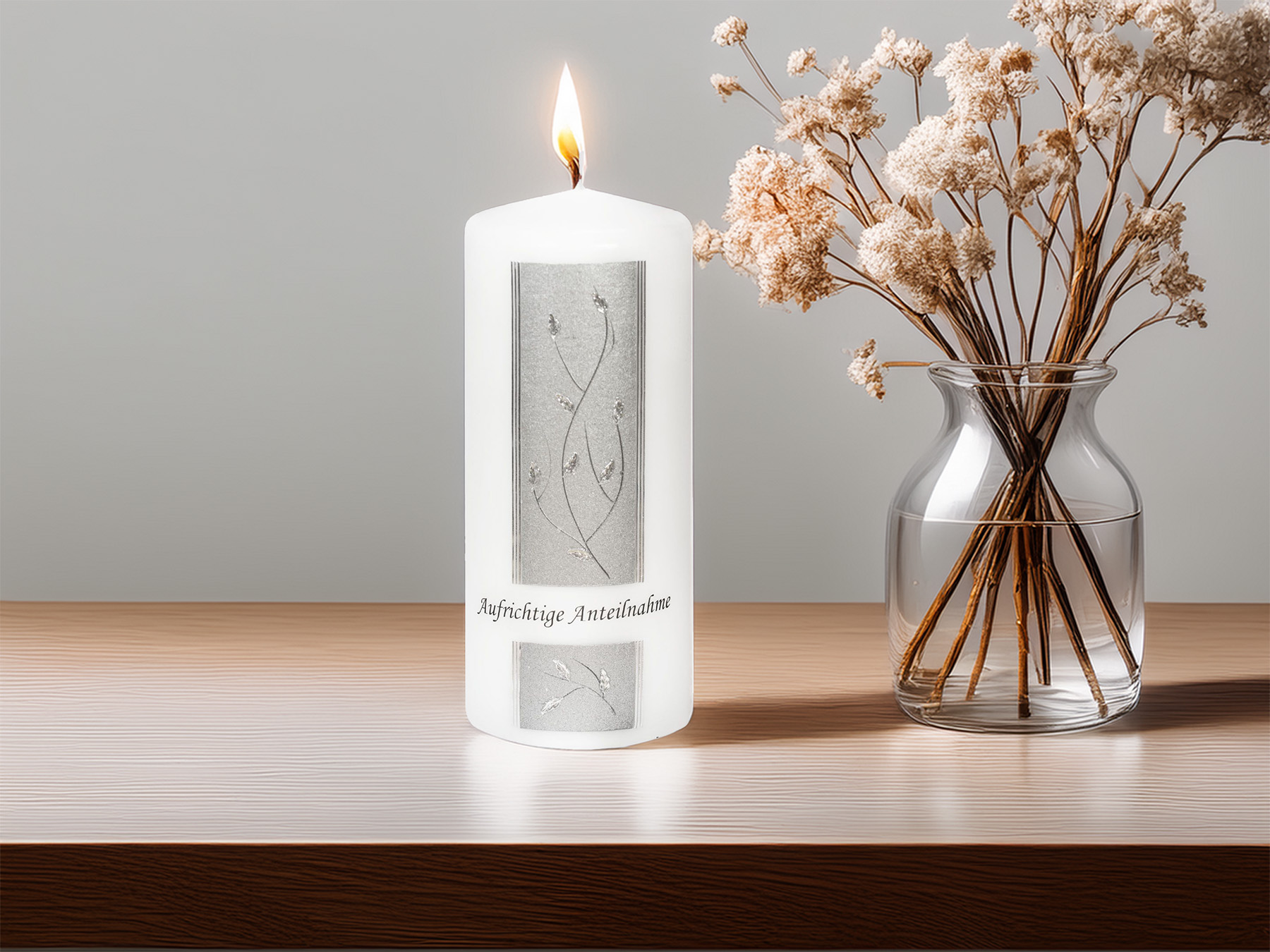 Trauerkerze – „Aufrichtige Anteilnahme“ – Ein stilles Licht des Mitgefühls Trauerkerze – „Aufrichtige Anteilnahme“ – Ein stilles Licht des Mitgefühls